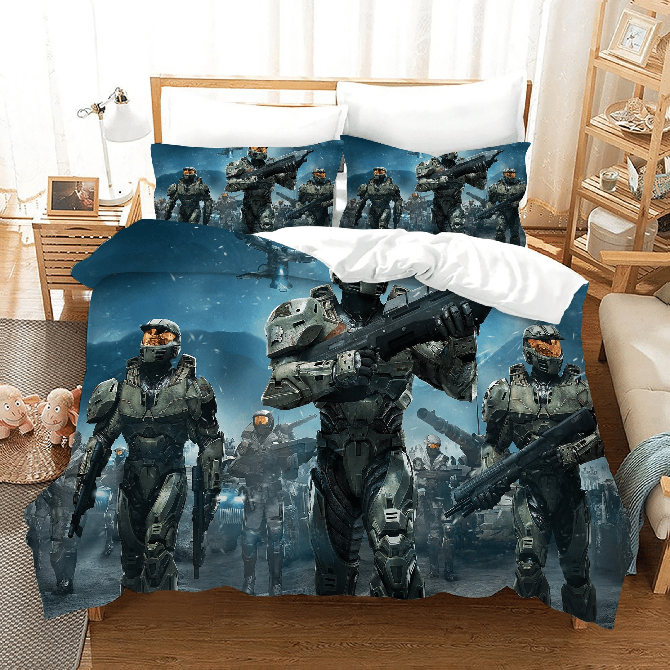 Halo 5 Guardians 12 Duvet Cover Pillowcase Bedding Sets Home