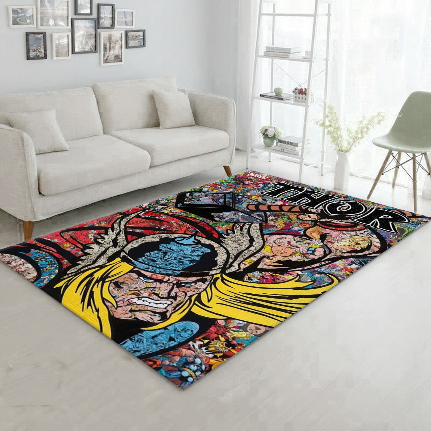 Thor Marvel Rug, Living Room Rug - Home US Decor - Indoor Outdoor Rugs