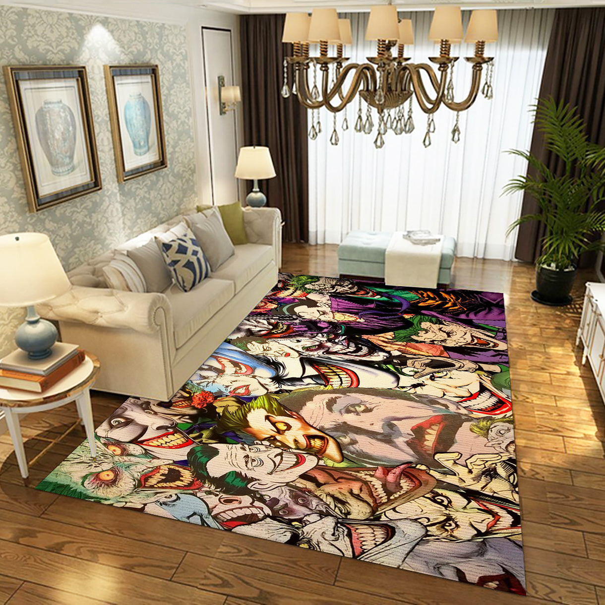 Joker Area Rug For Christmas, Living Room And Bedroom Rug - Carpet Floor Decor - Indoor Outdoor Rugs