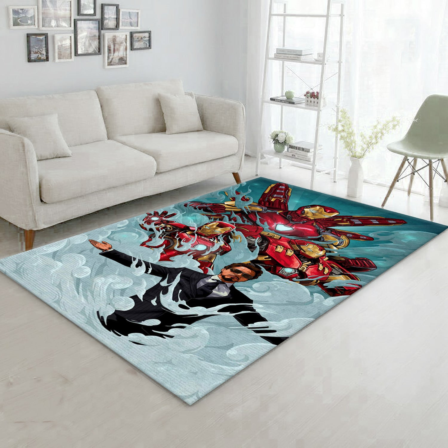 Legend Tony Stark Iron Man Area Rug, Living Room And Bedroom Rug - Floor Decor - Indoor Outdoor Rugs