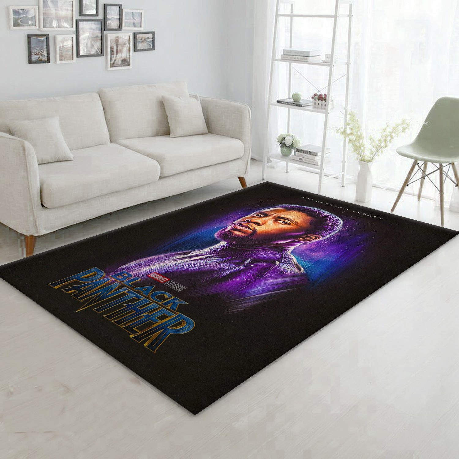 Black Panther Ver6 Area Rug For Christmas, Bedroom Rug - Home Decor - Indoor Outdoor Rugs