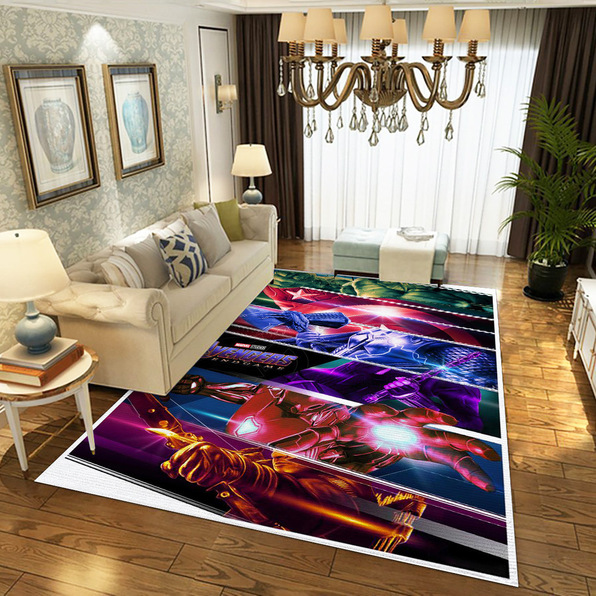 Avengers Endgame Movie Area Rug, Living Room And Bedroom Rug - Carpet Floor Decor - Indoor Outdoor Rugs