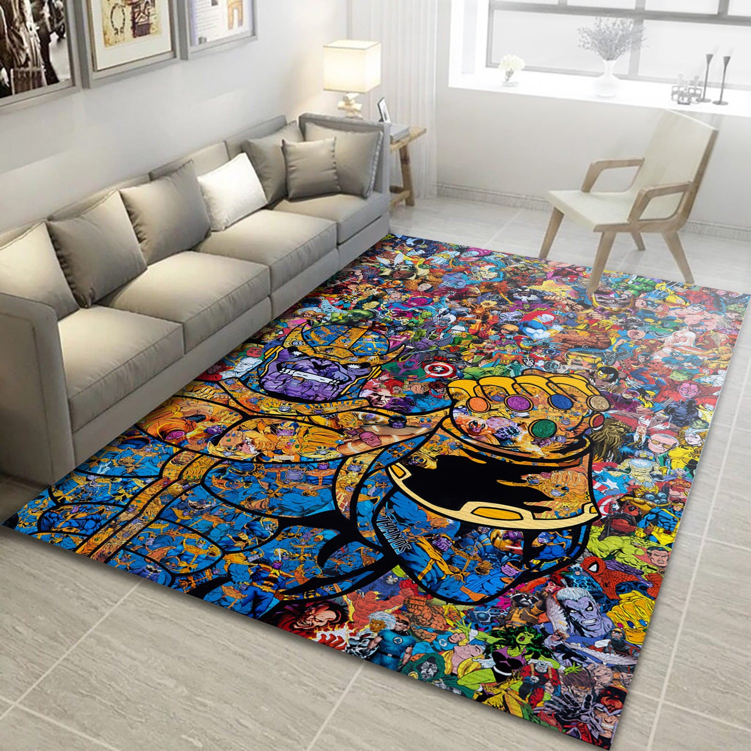 Thanos Rug, Living Room Rug - Home Decor Floor Decor - Indoor Outdoor Rugs