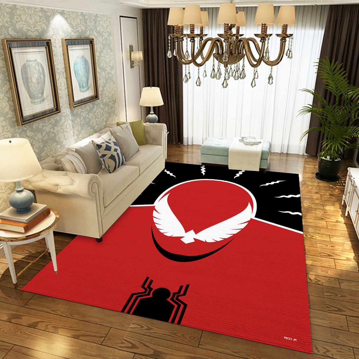 Spiderman Area Rug, Living Room Rug - Floor Decor - Indoor Outdoor Rugs