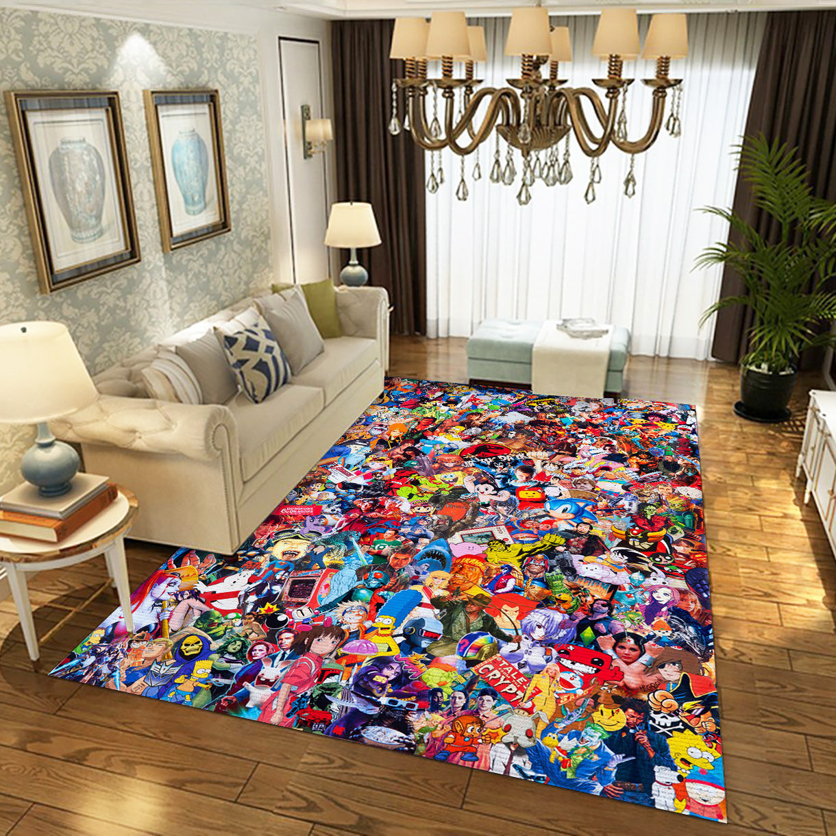 Movie Superhero Rug, Living Room Rug - Home Decor - Indoor Outdoor Rugs