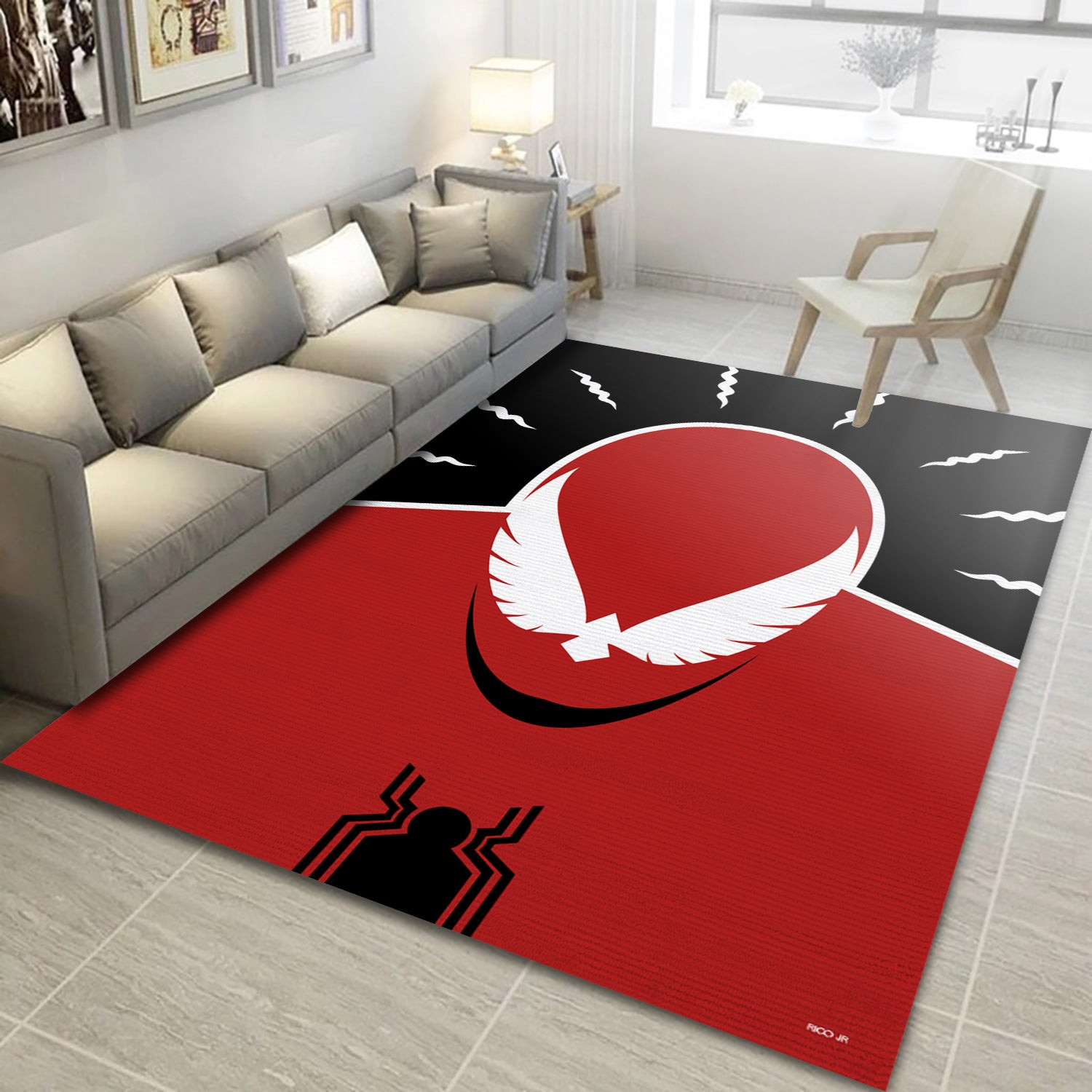 Spiderman Area Rug, Living Room Rug - Floor Decor - Indoor Outdoor Rugs