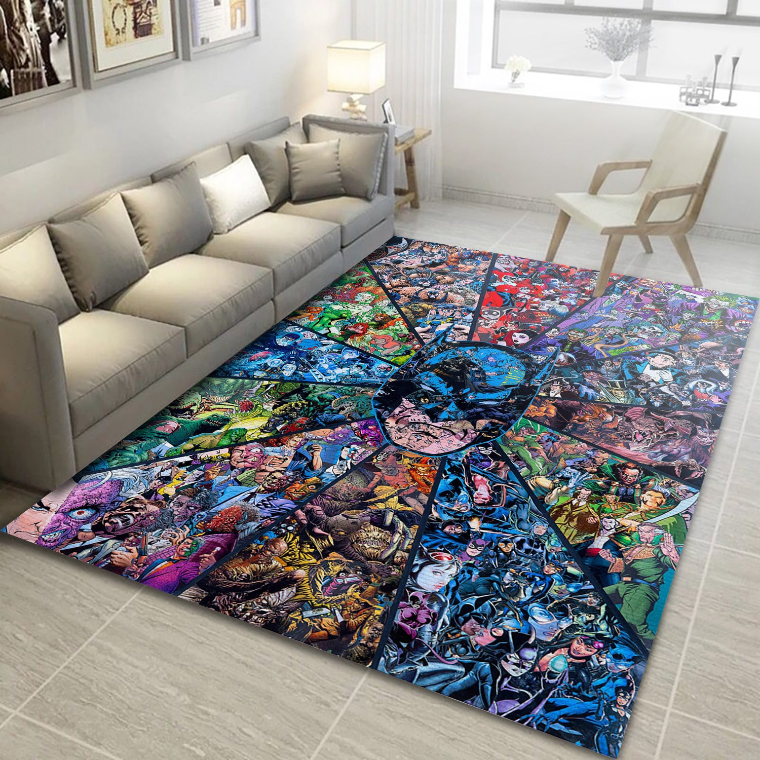 Batman V3 Area Rug For Christmas, Bedroom Rug - Home Decor - Indoor Outdoor Rugs