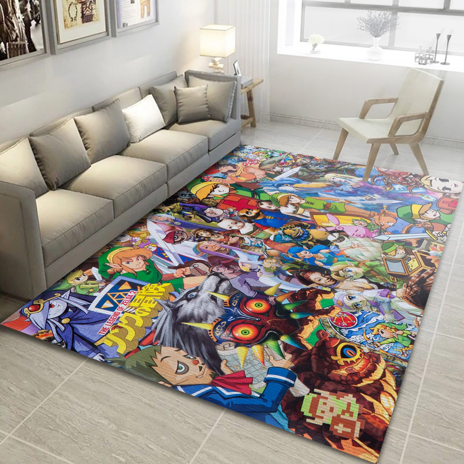 The Legend Of Zelda 2 Area Rug, Living Room And Bedroom Rug - Home Decor Floor Decor - Indoor Outdoor Rugs