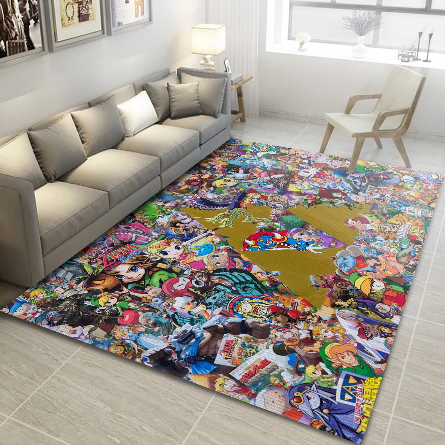 The Legend Of Zelda Area Rug, Living Room Rug - Floor Decor - Indoor Outdoor Rugs