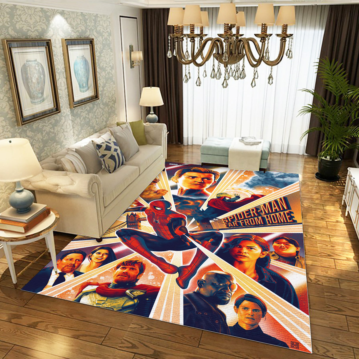 Spider Man Far From Home Ver2 Area Rug For Christmas, Bedroom Rug - Home US Decor - Indoor Outdoor Rugs