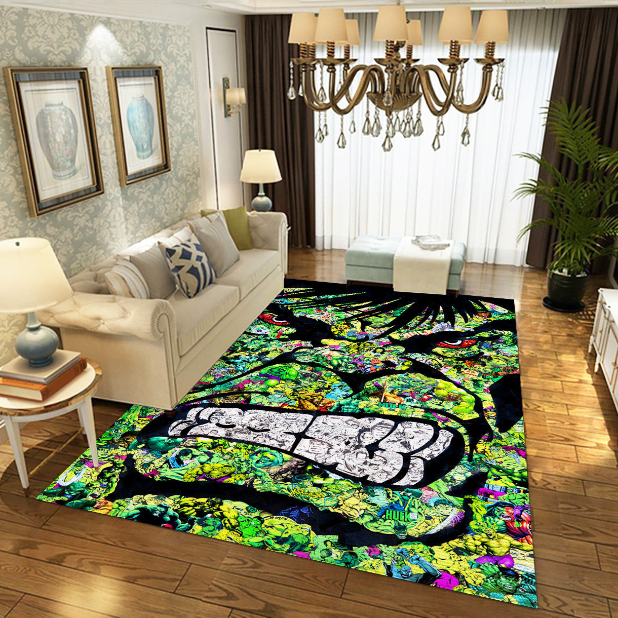 Nervous Hulk Rug, Bedroom Rug - Home US Decor - Indoor Outdoor Rugs