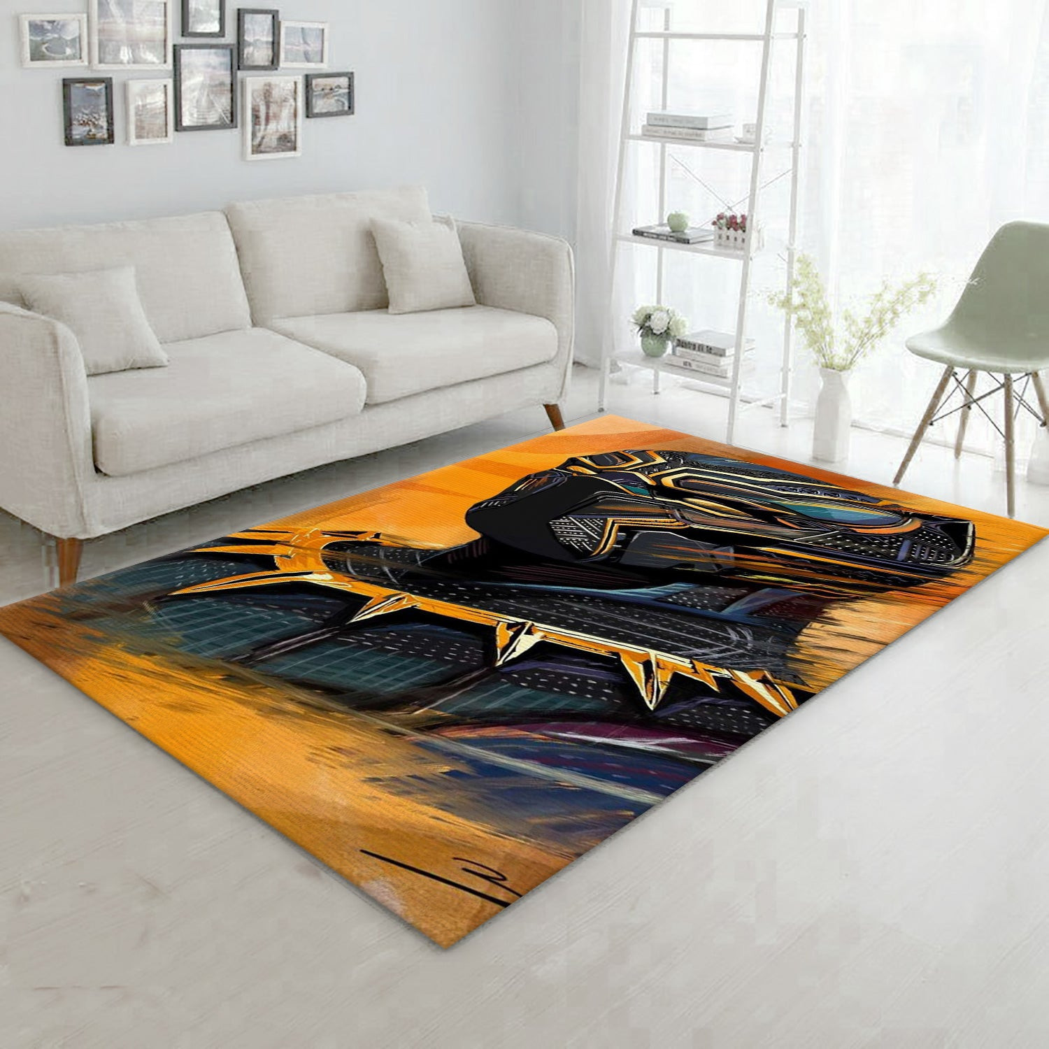 Black Panther Art Area Rug For Christmas, Bedroom Rug - Home US Decor - Indoor Outdoor Rugs