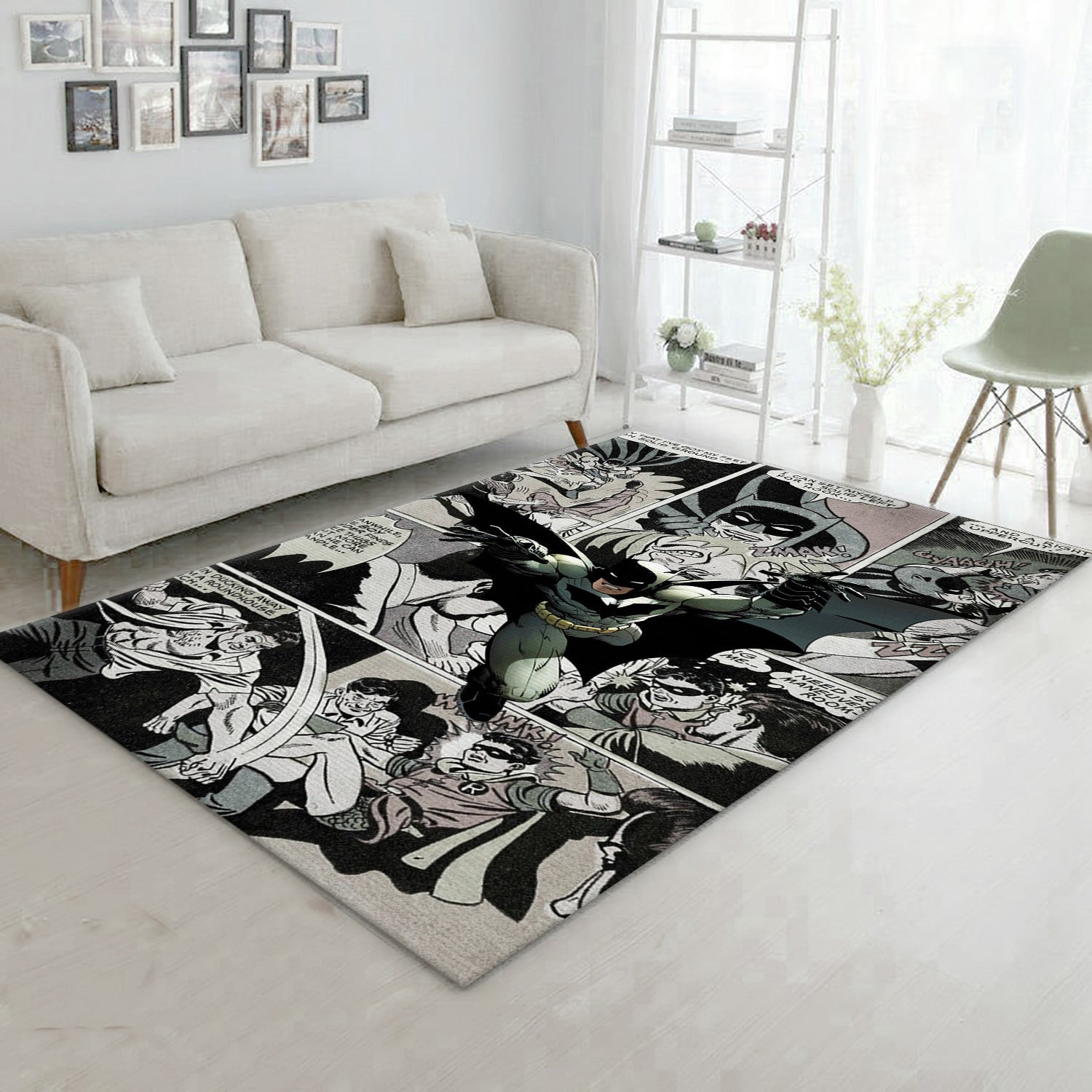 Batman Hero Comic Area Rug, Bedroom Rug - Carpet Floor Decor - Indoor Outdoor Rugs