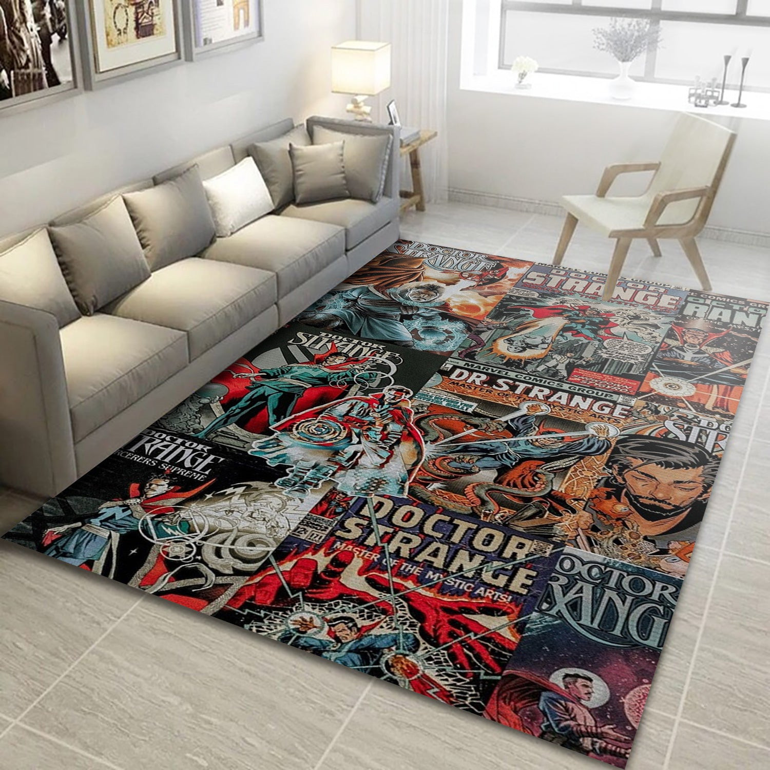 Doctor Strange Comic Area Rug For Christmas, Bedroom Rug - Floor Decor - Indoor Outdoor Rugs