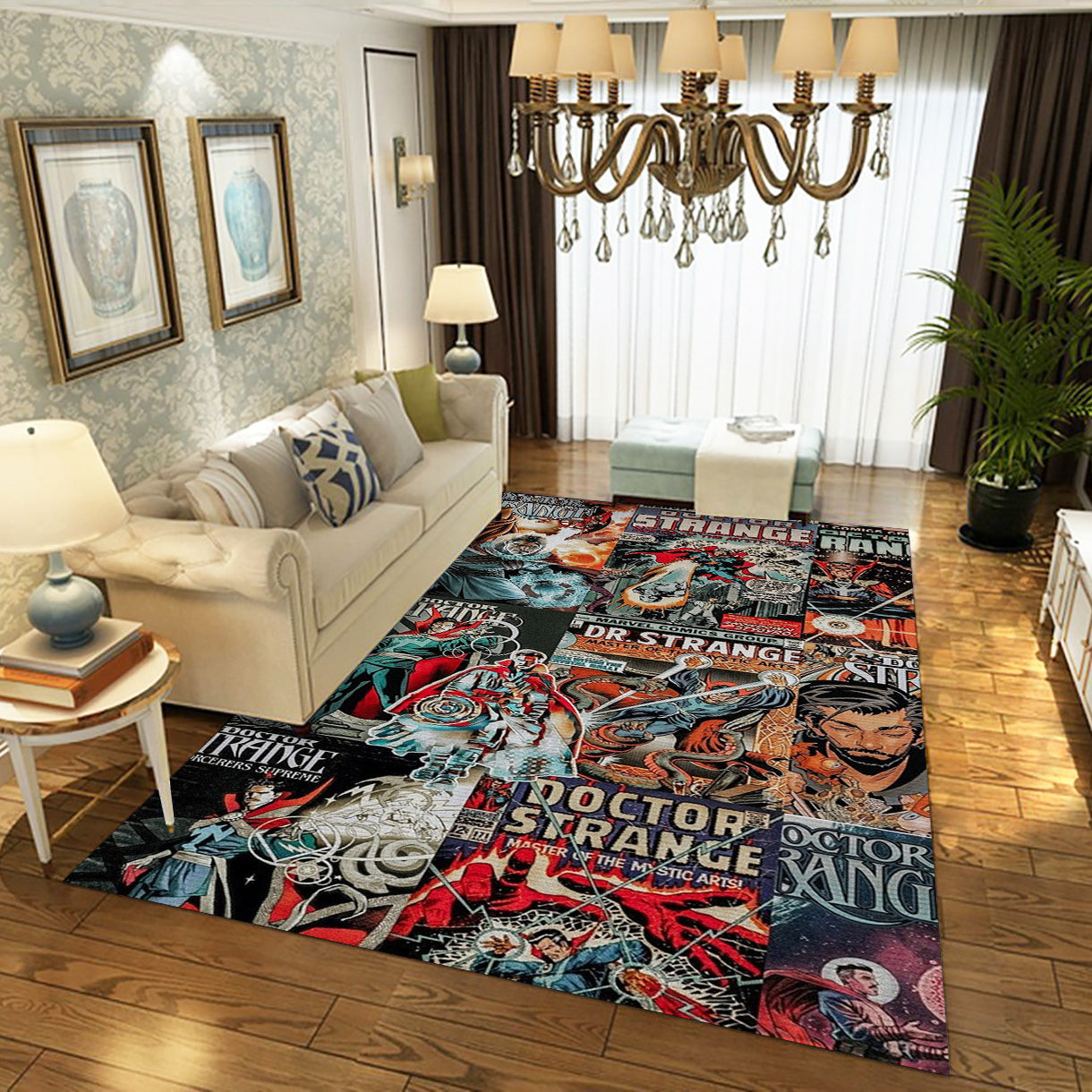 Doctor Strange Comic Area Rug For Christmas, Bedroom Rug - Floor Decor - Indoor Outdoor Rugs