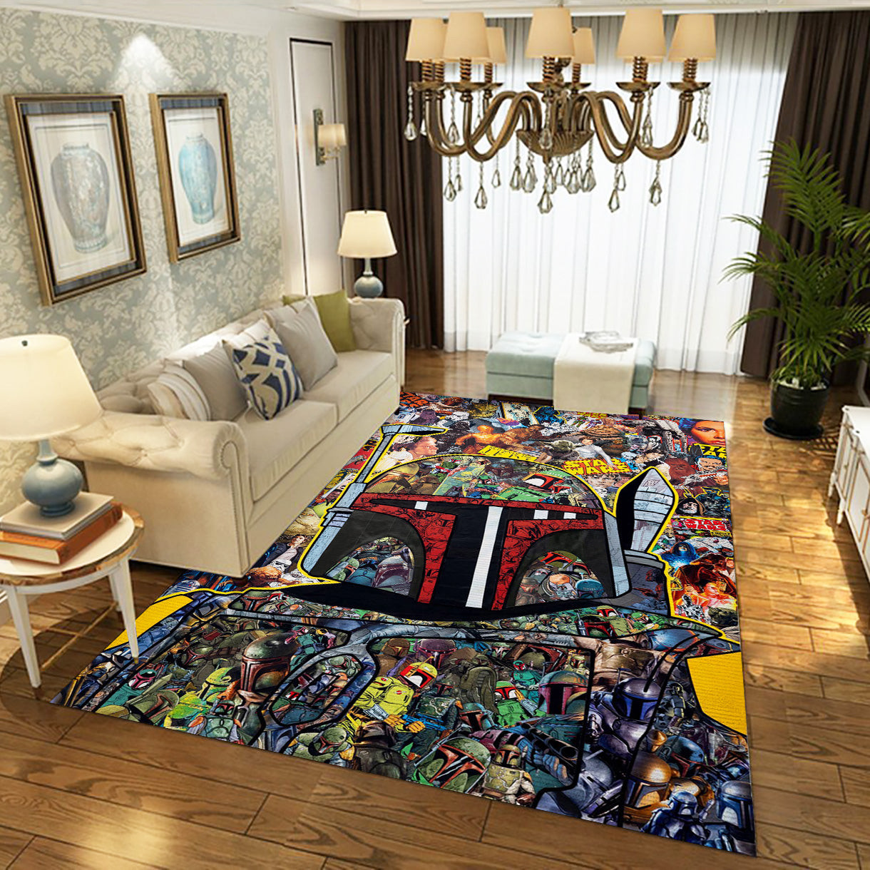 Star Wars Area Rug, Bedroom Rug - Carpet Floor Decor - Indoor Outdoor Rugs