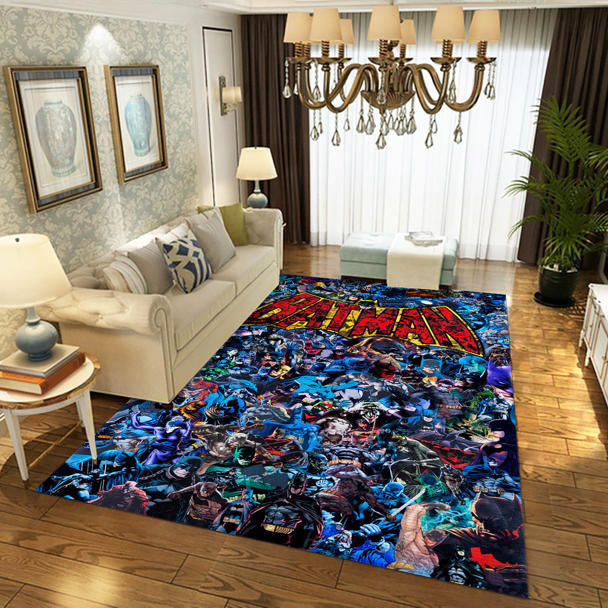 Batman V4 Rug, Bedroom Rug - Floor Decor - Indoor Outdoor Rugs