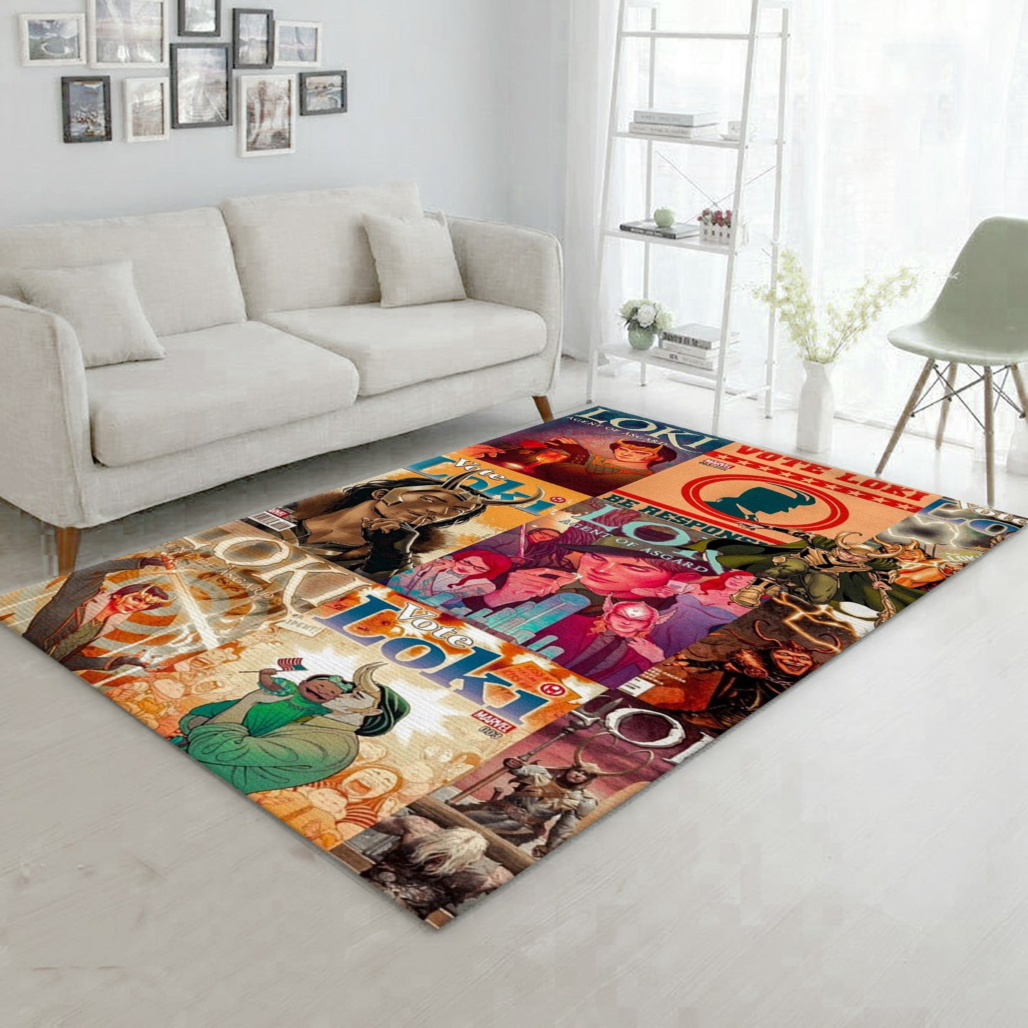 Loki Comic Area Rug, Living Room And Bedroom Rug - Home US Decor - Indoor Outdoor Rugs