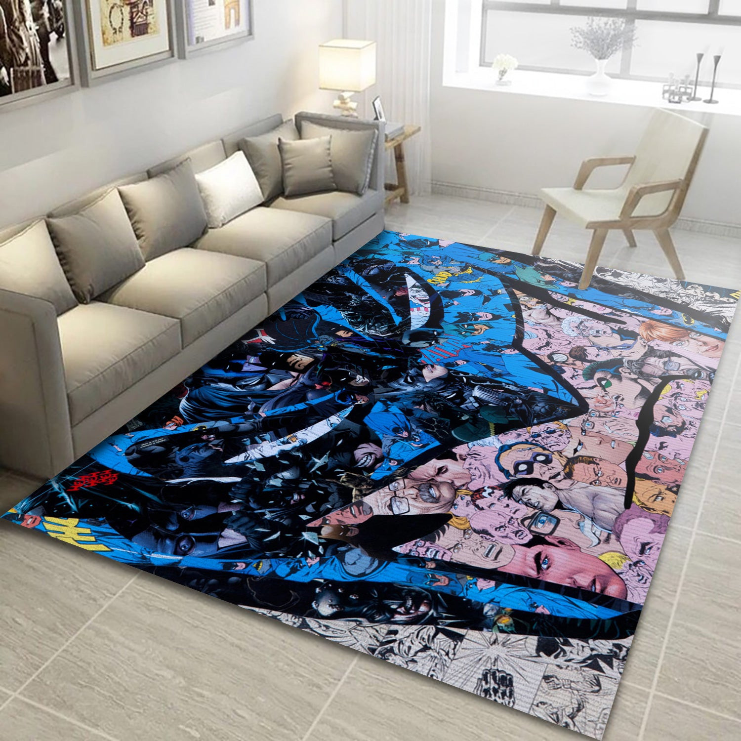 Batman V1 Area Rug, Living Room Rug - Home US Decor - Indoor Outdoor Rugs