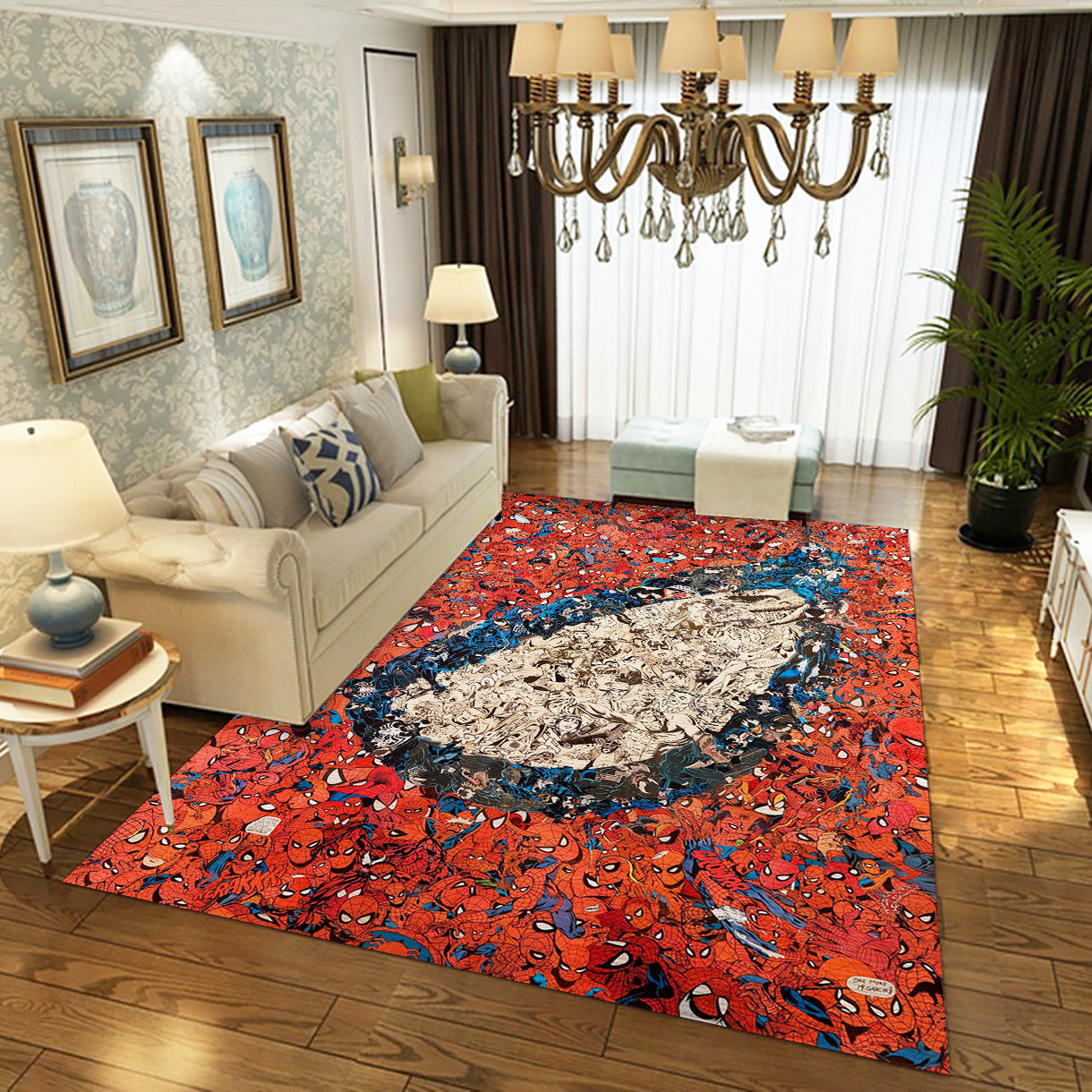 Spider Man V1 Rug, Living Room And Bedroom Rug - Home Decor Floor Decor - Indoor Outdoor Rugs