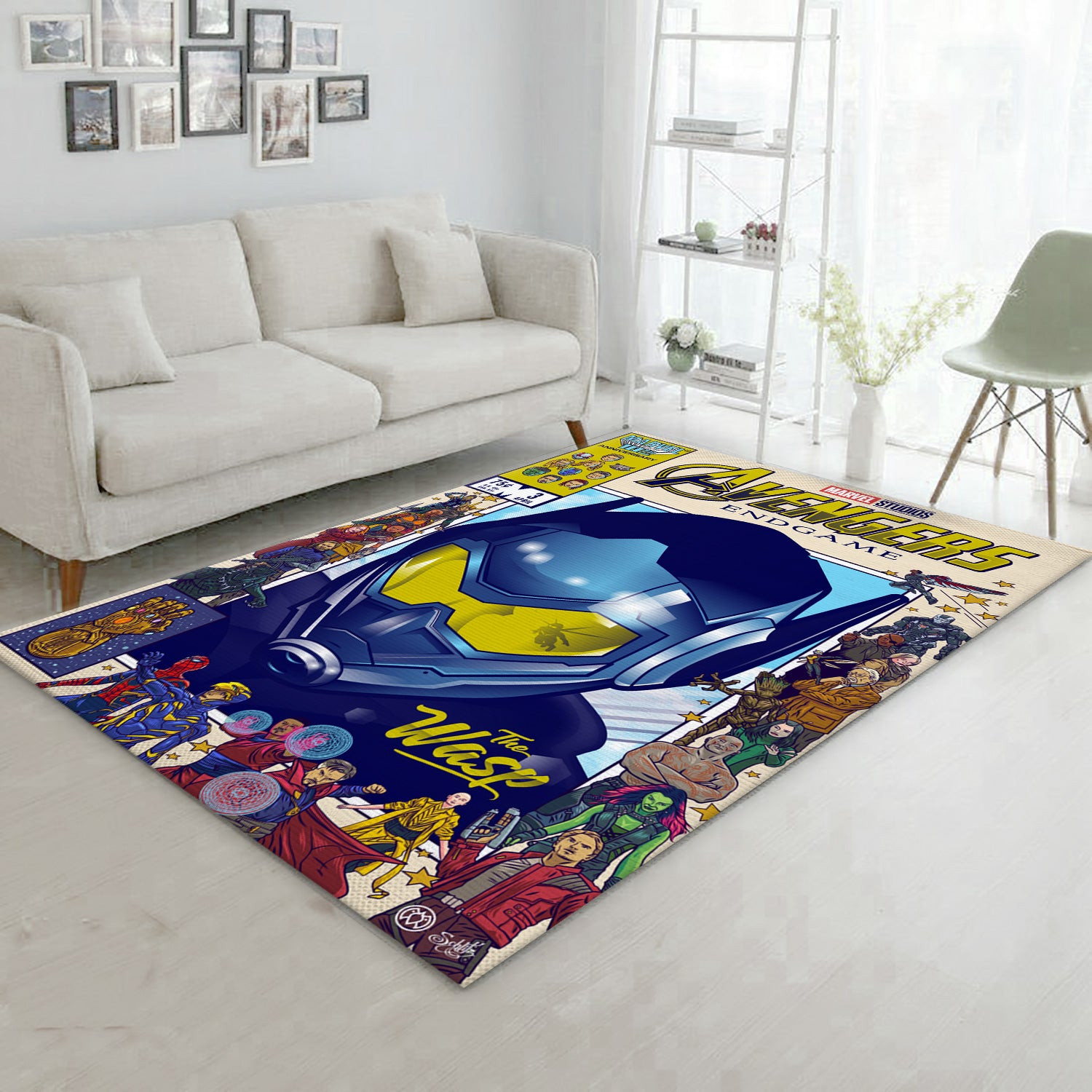 Wasp Avengers Endgame Area Rug, Bedroom Rug - Home Decor - Indoor Outdoor Rugs