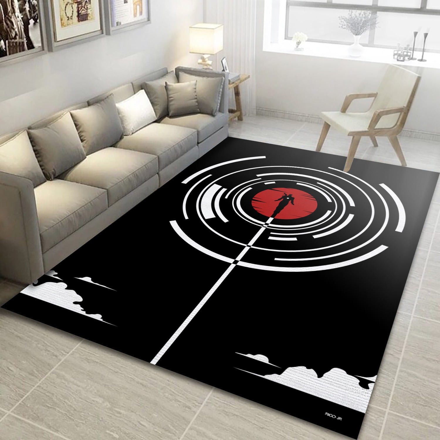 Iron Man Ver2 Area Rug, Living Room And Bedroom Rug - Home Decor - Indoor Outdoor Rugs