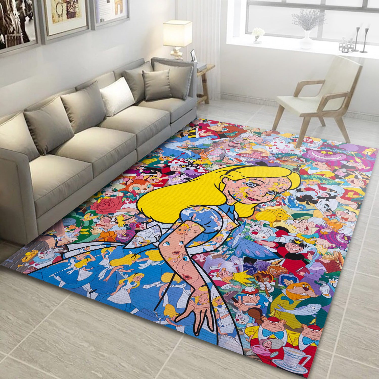 Alice Movie Area Rug, Living Room Rug - Floor Decor - Indoor Outdoor Rugs