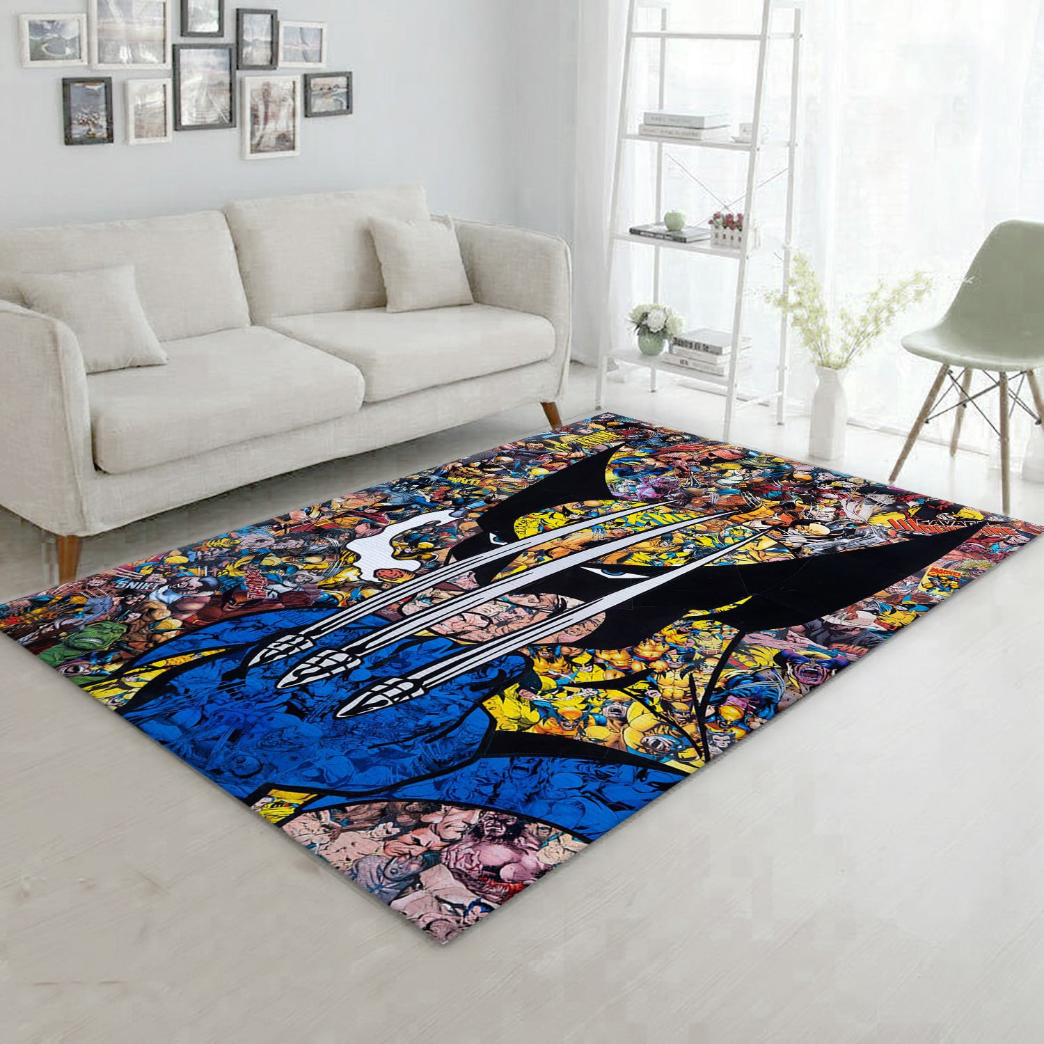 Wolverine V1 Area Rug, Living Room Rug - Home Decor - Indoor Outdoor Rugs