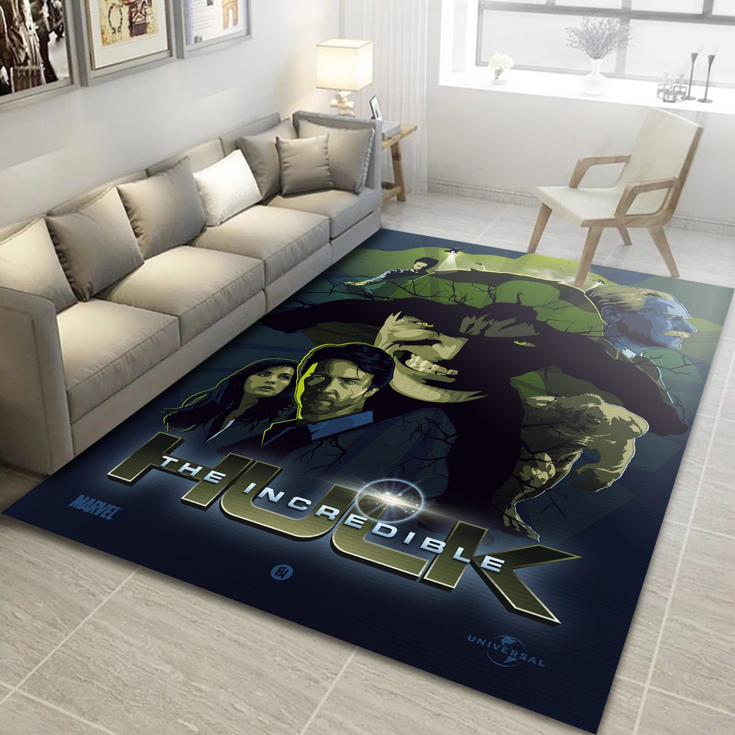 The Incredible Hulk Area Rug, Living Room And Bedroom Rug - Floor Decor - Indoor Outdoor Rugs