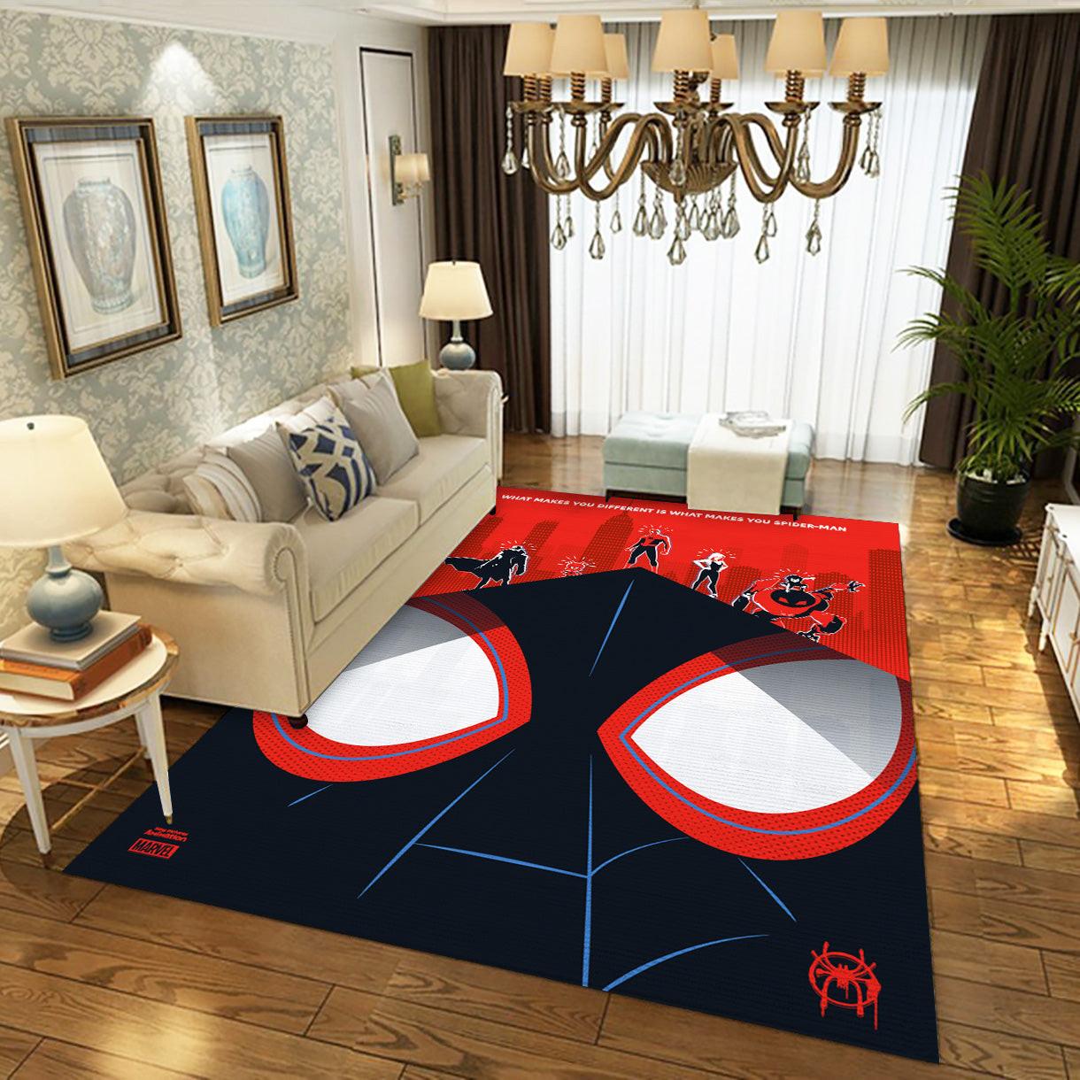 Spider Man Into The Spider Verse Ver2 Area Rug, Living Room Rug - Home US Decor - Indoor Outdoor Rugs