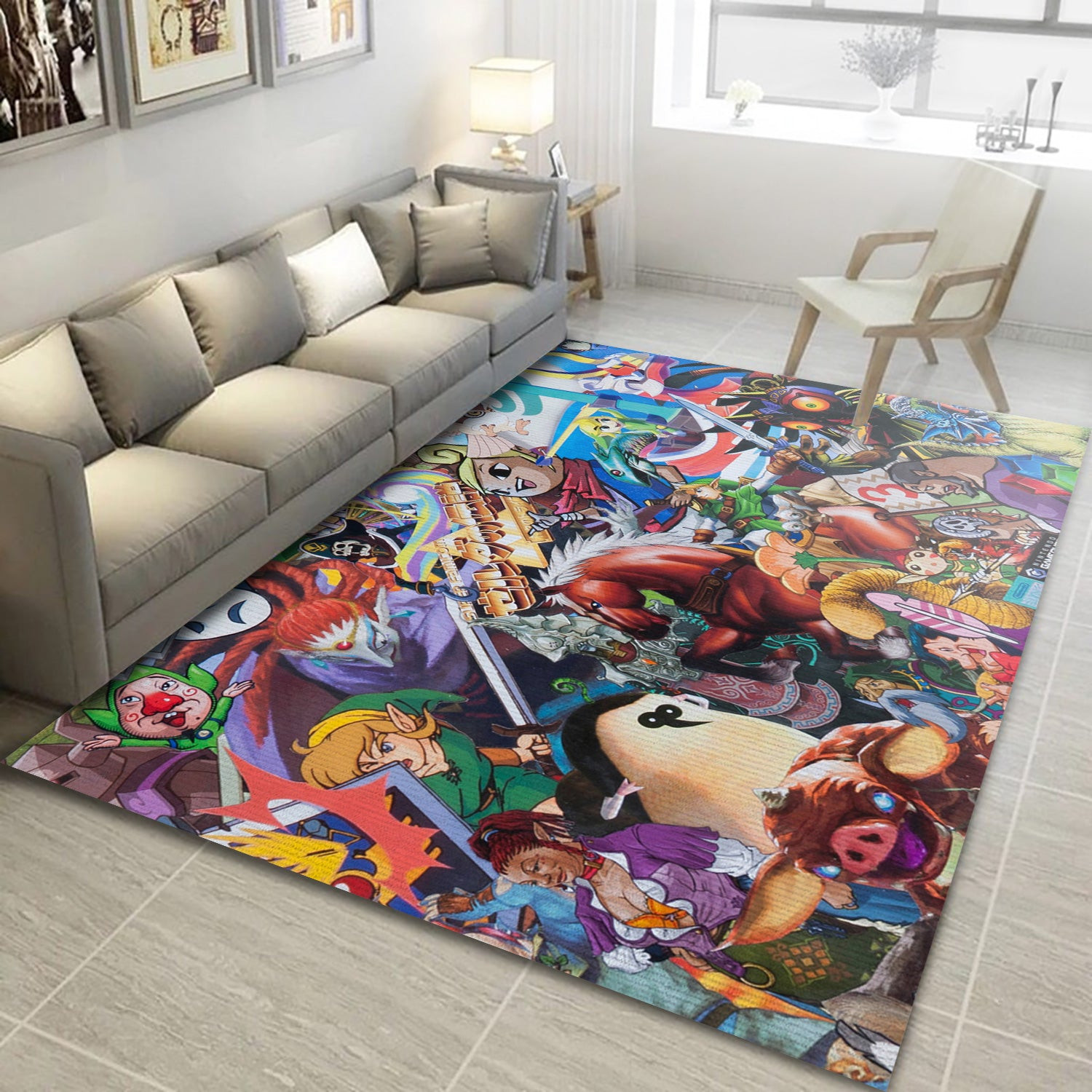 The Legend Of Zelda 3 Movie Area Rug, Living Room And Bedroom Rug - Floor Decor - Indoor Outdoor Rugs