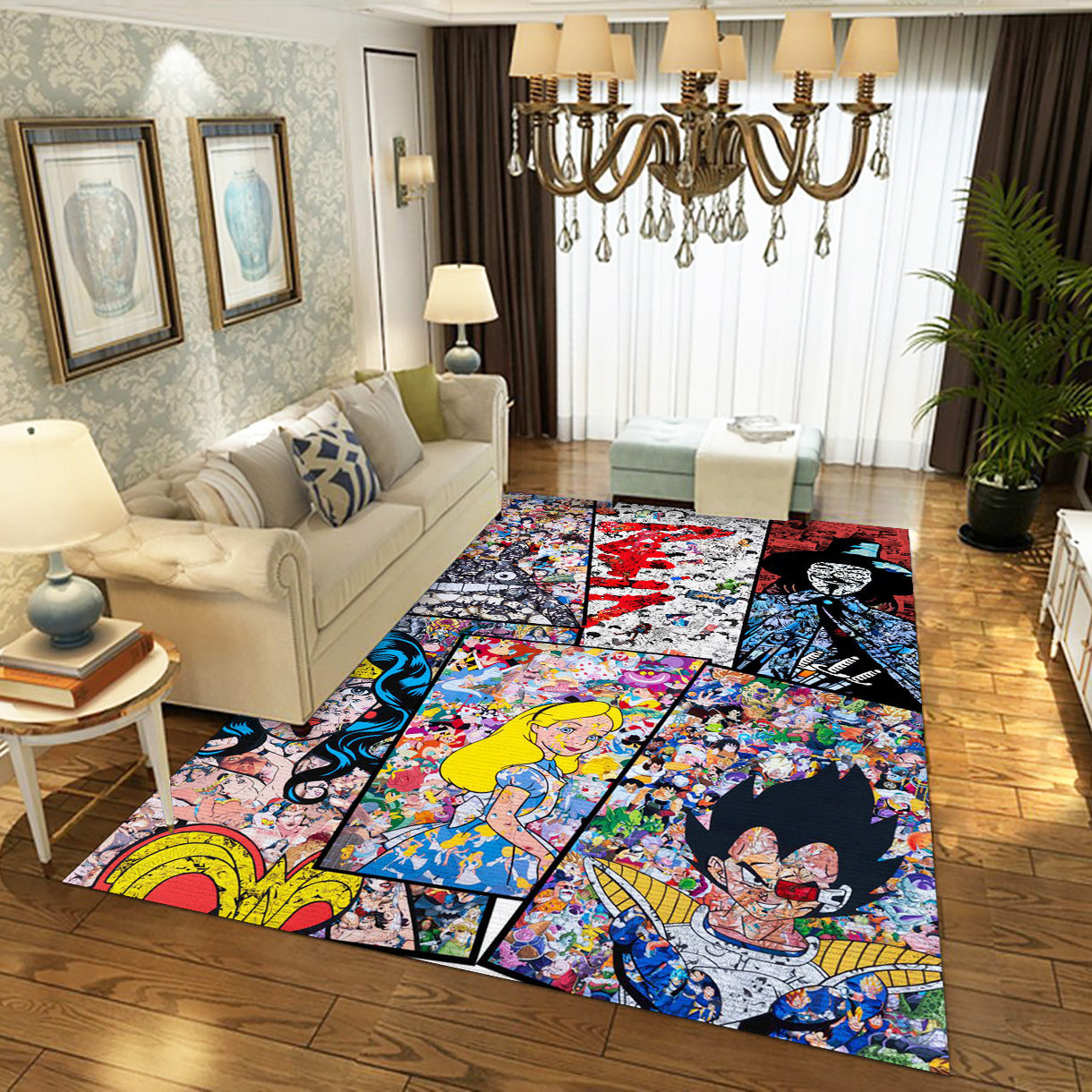 Dragon Ball Wonder Woman Area Rug, Living Room And Bedroom Rug - Home US Decor - Indoor Outdoor Rugs