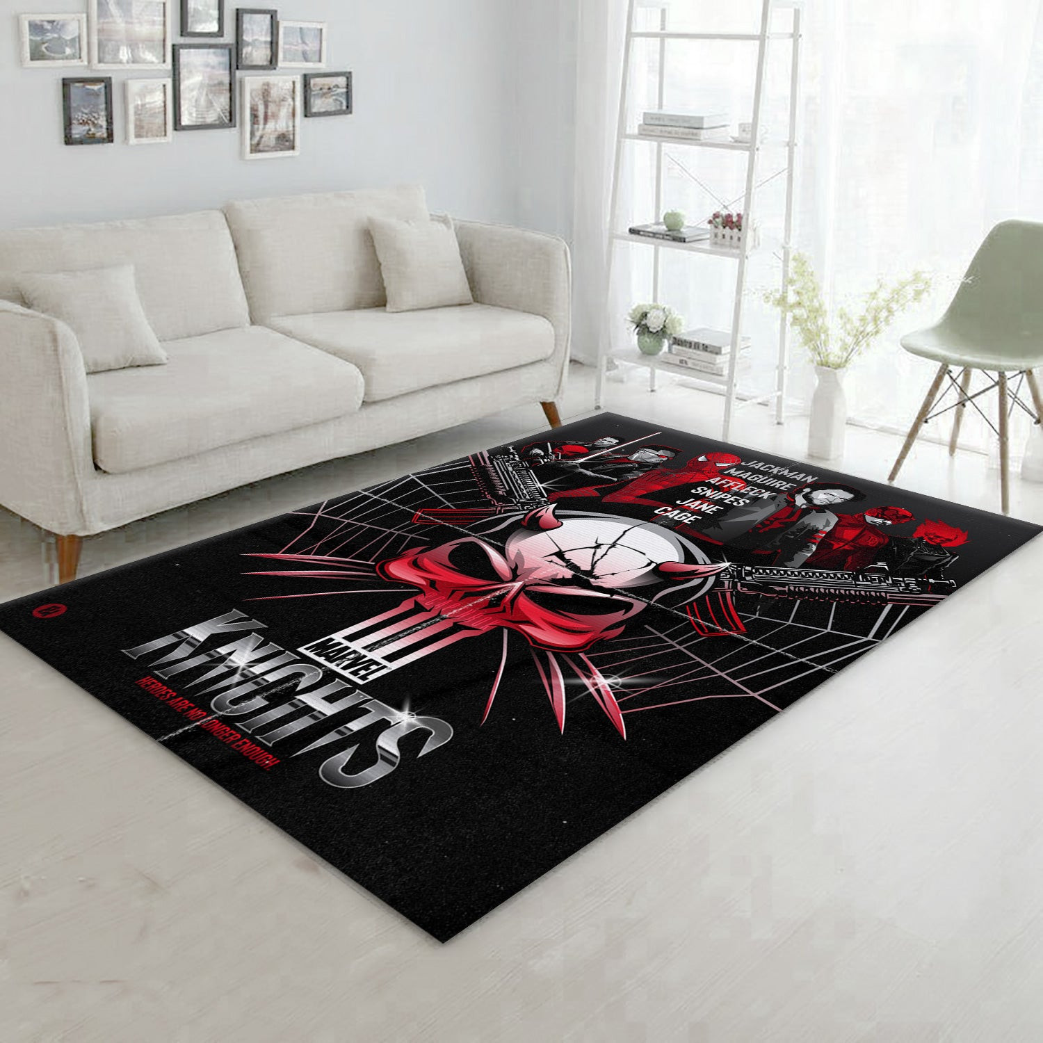 Marvel Knights Area Rug, Bedroom Rug - Home Decor - Indoor Outdoor Rugs