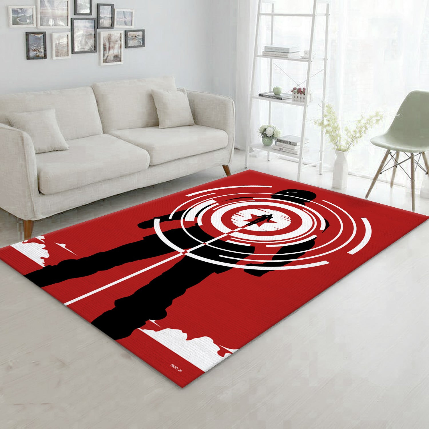 Iron Man Vs Captain America Area Rug For Christmas, Bedroom Rug - Carpet Floor Decor - Indoor Outdoor Rugs