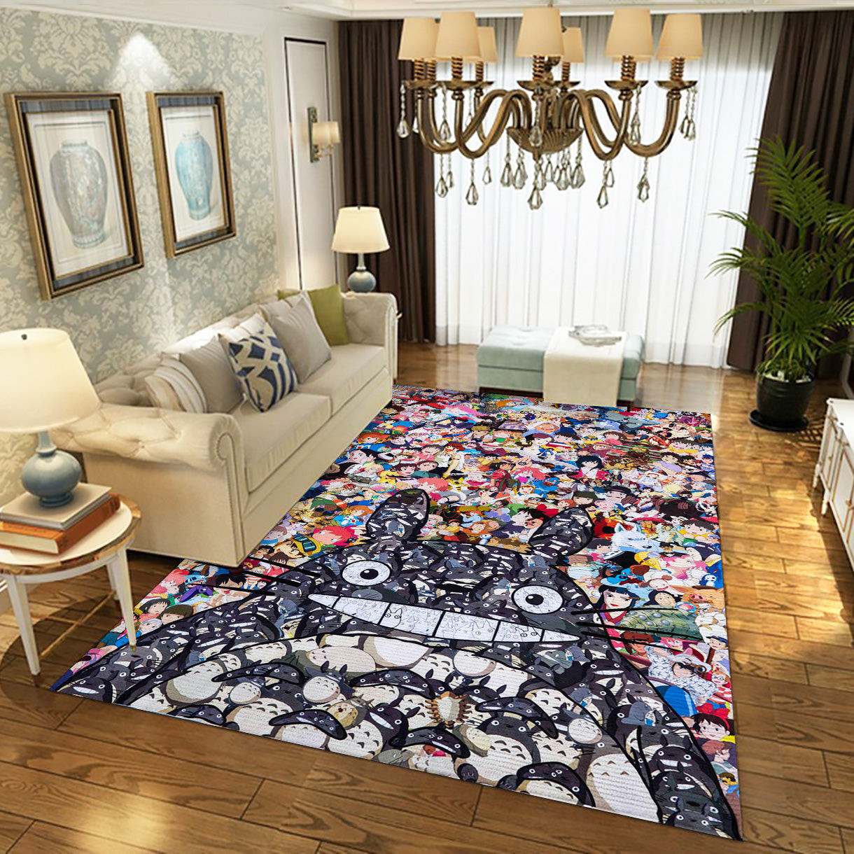 My Neighbor Totoro Hayao Miyazaki Rug, Bedroom Rug - Floor Decor - Indoor Outdoor Rugs