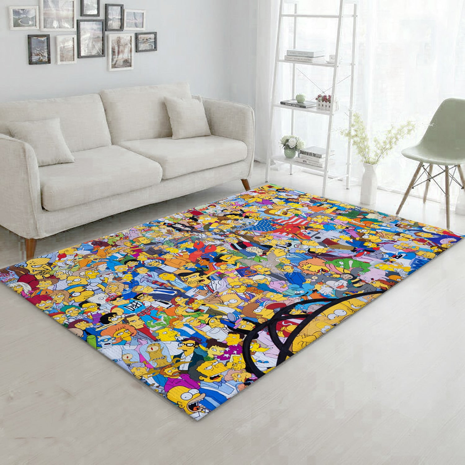 The Simpsons Area Rug For Christmas, Living Room And Bedroom Rug - Floor Decor - Indoor Outdoor Rugs