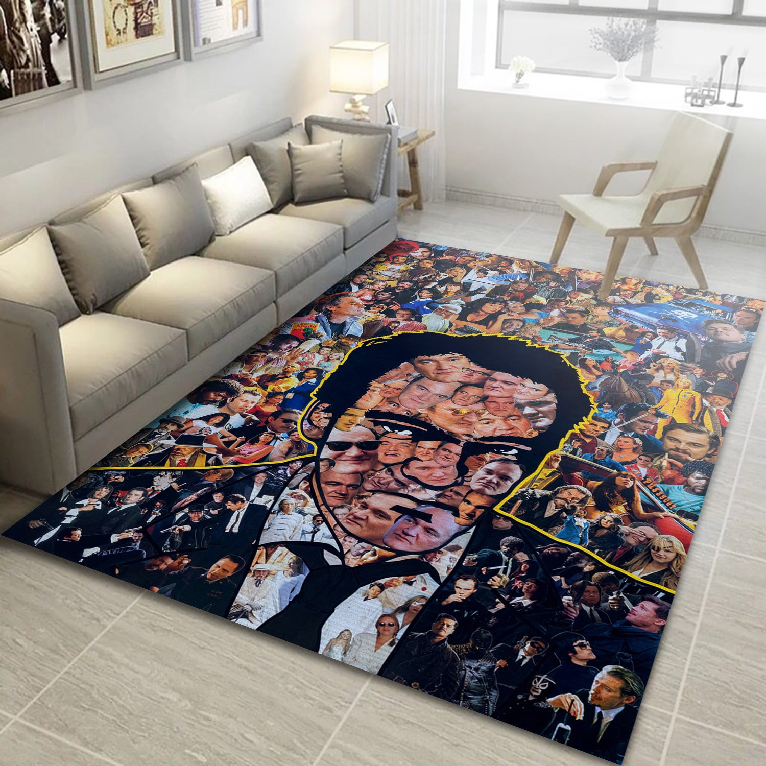 Quentin Tarantino Movie Area Rug, Living Room And Bedroom Rug - Home Decor - Indoor Outdoor Rugs