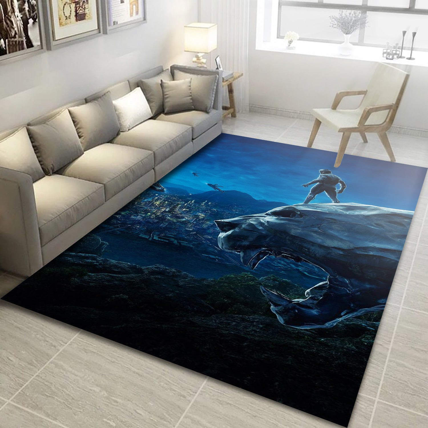 Black Panther Ver3 Area Rug For Christmas, Living Room Rug - Floor Decor - Indoor Outdoor Rugs