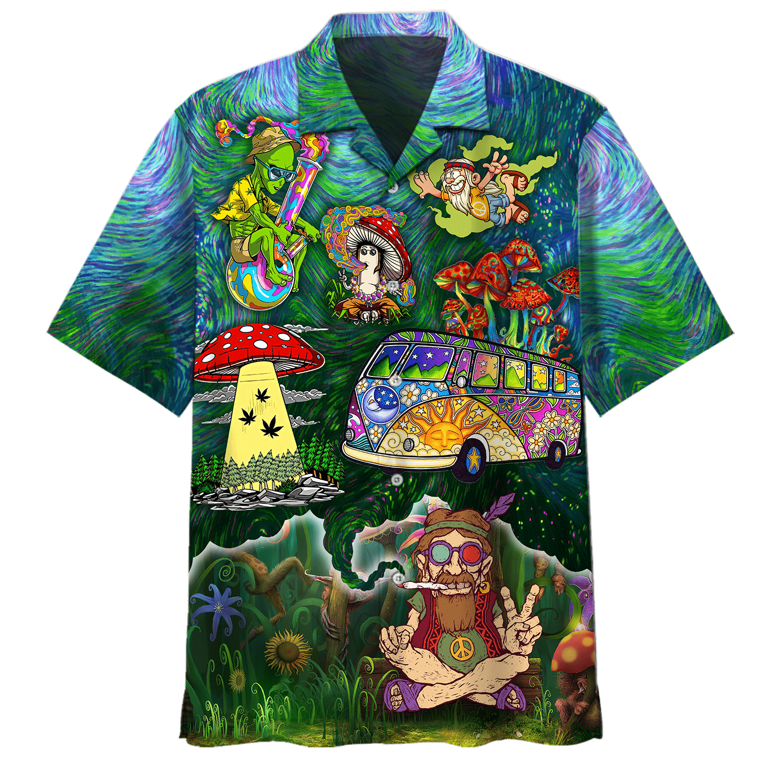 Hippie Hawaiian Shirt - 101 For Men Women