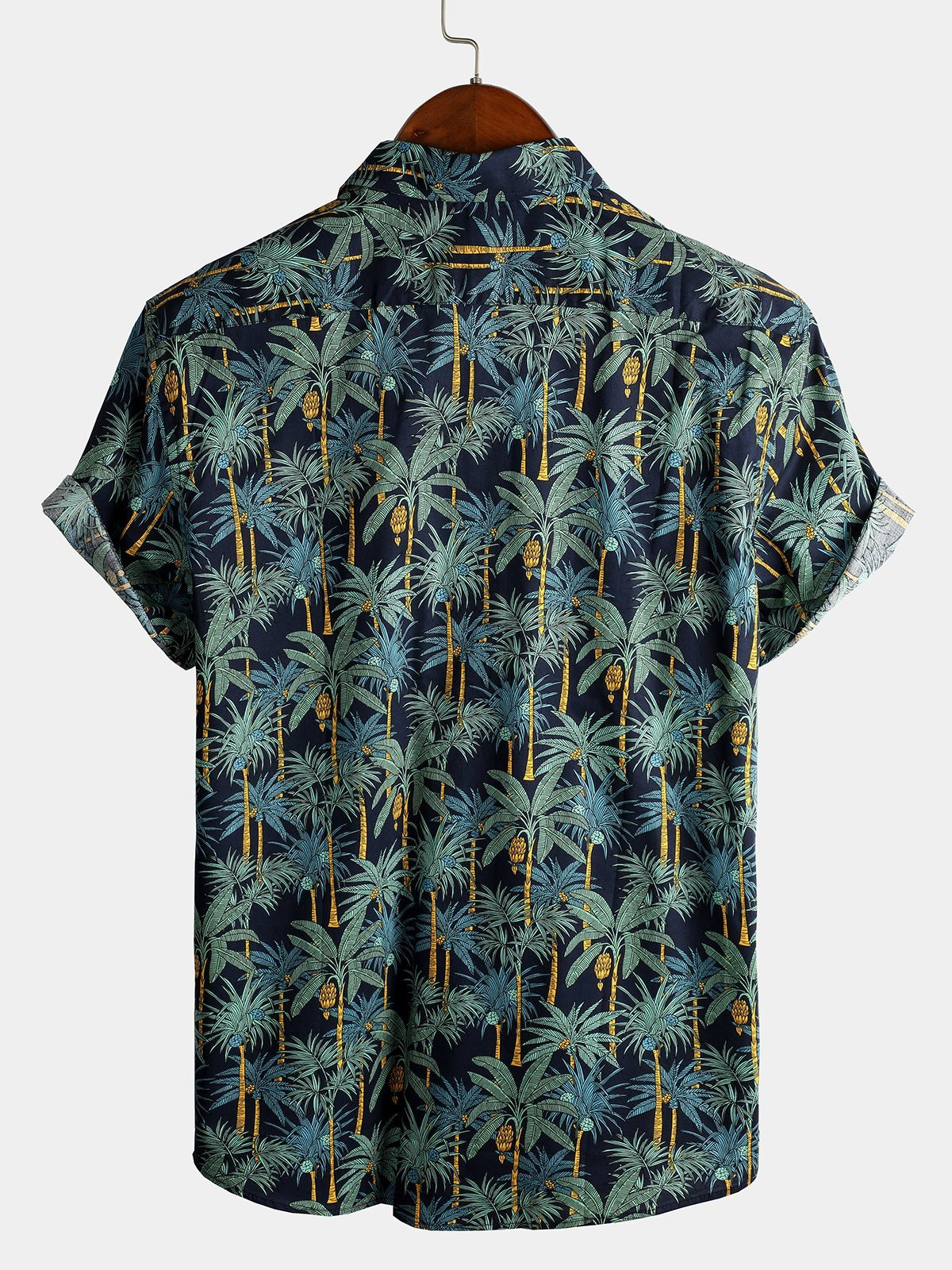 Mens Floral Holiday Cotton Shirt Hawaiian Shirt for Men Women