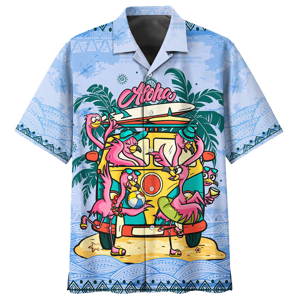 Flamingo Hawaiian Shirt 1 For Men Women