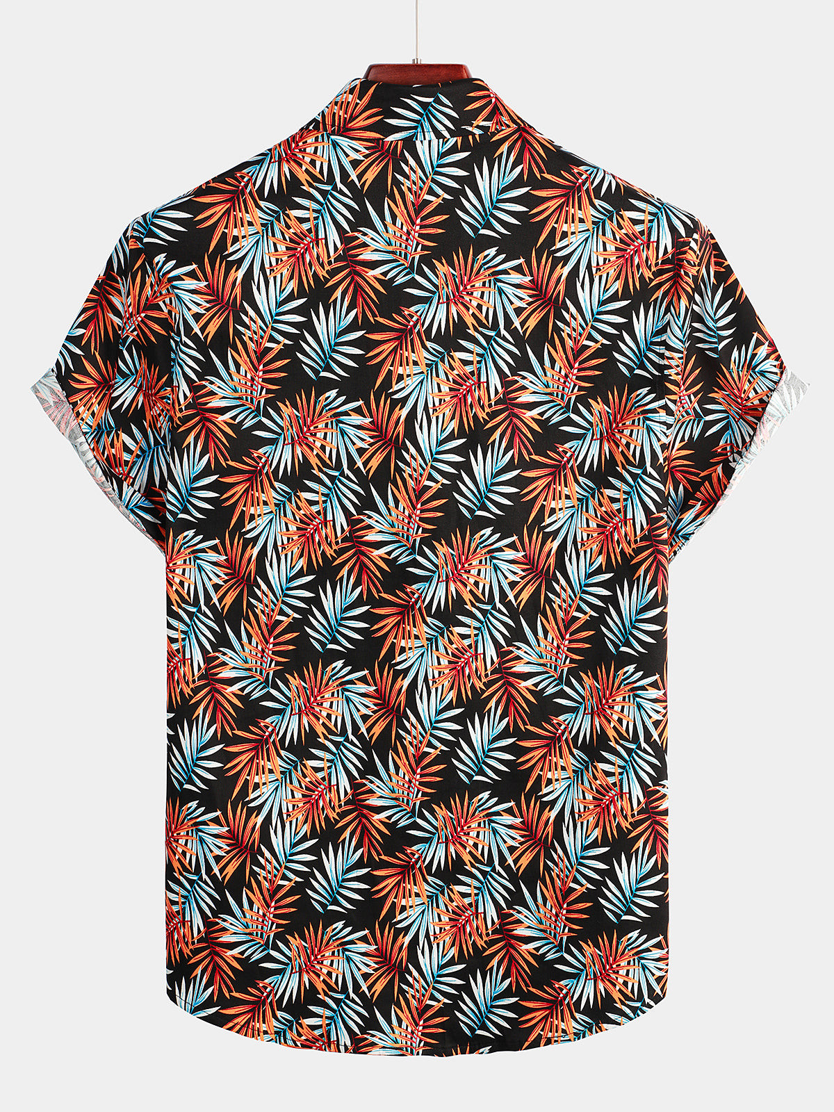 Mens Short Sleeve Cotton Tropical Hawaiian Shirt