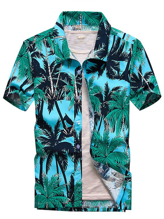 Summer Floral Vacation Shirts For Men Hawaiian Shirt for Men Women