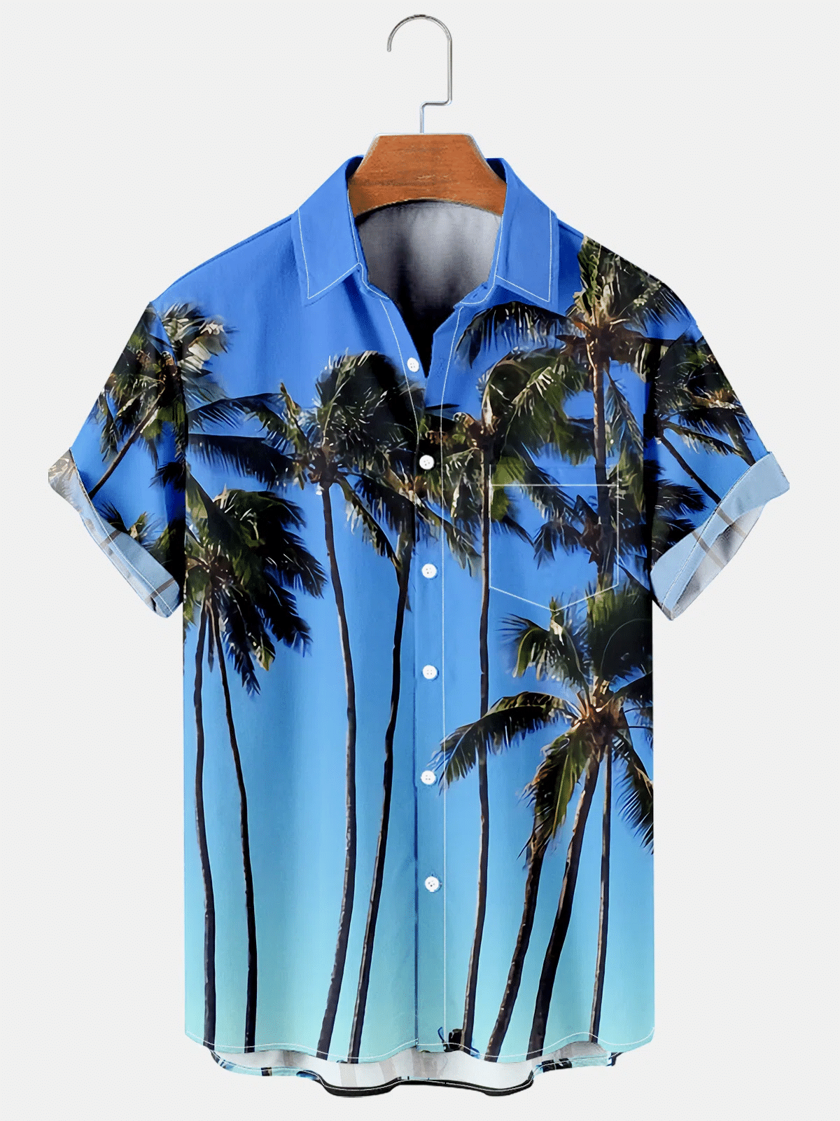 Beach Coconut Tree Vacation Shirts For Men Hawaiian Shirt for Men Women