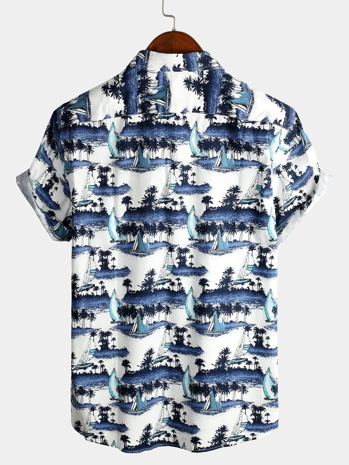 Mens Holiday Short Sleeve Cotton Shirt Hawaiian Shirt for Men Women