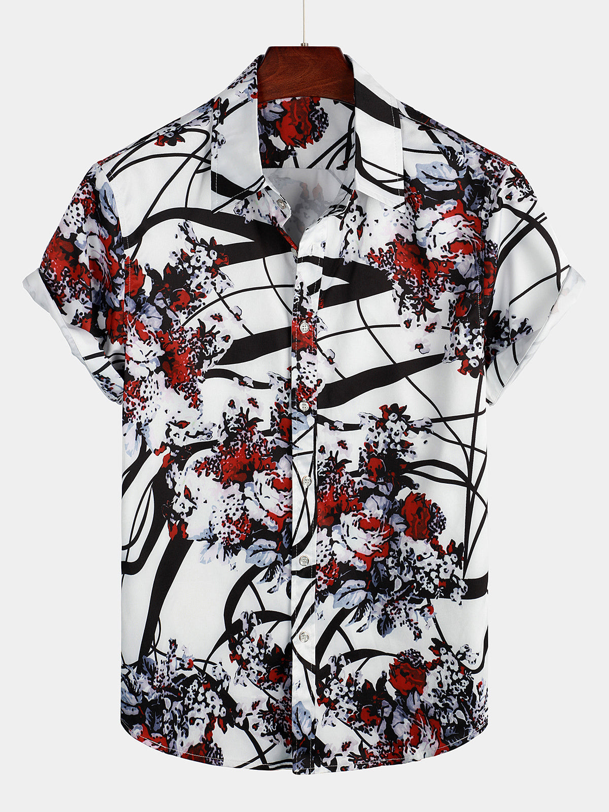 Mens Short Sleeve Casual Shirt Hawaiian Shirt for Men Women