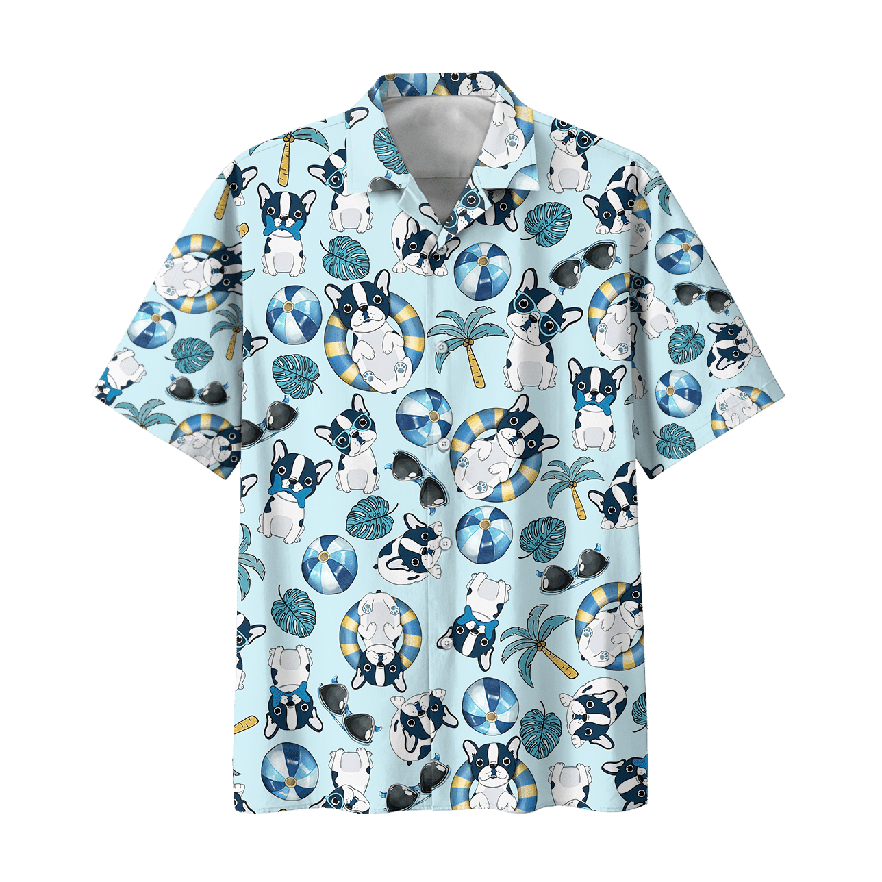 Bulldog Hawaiian Shirt 1 For Men Women