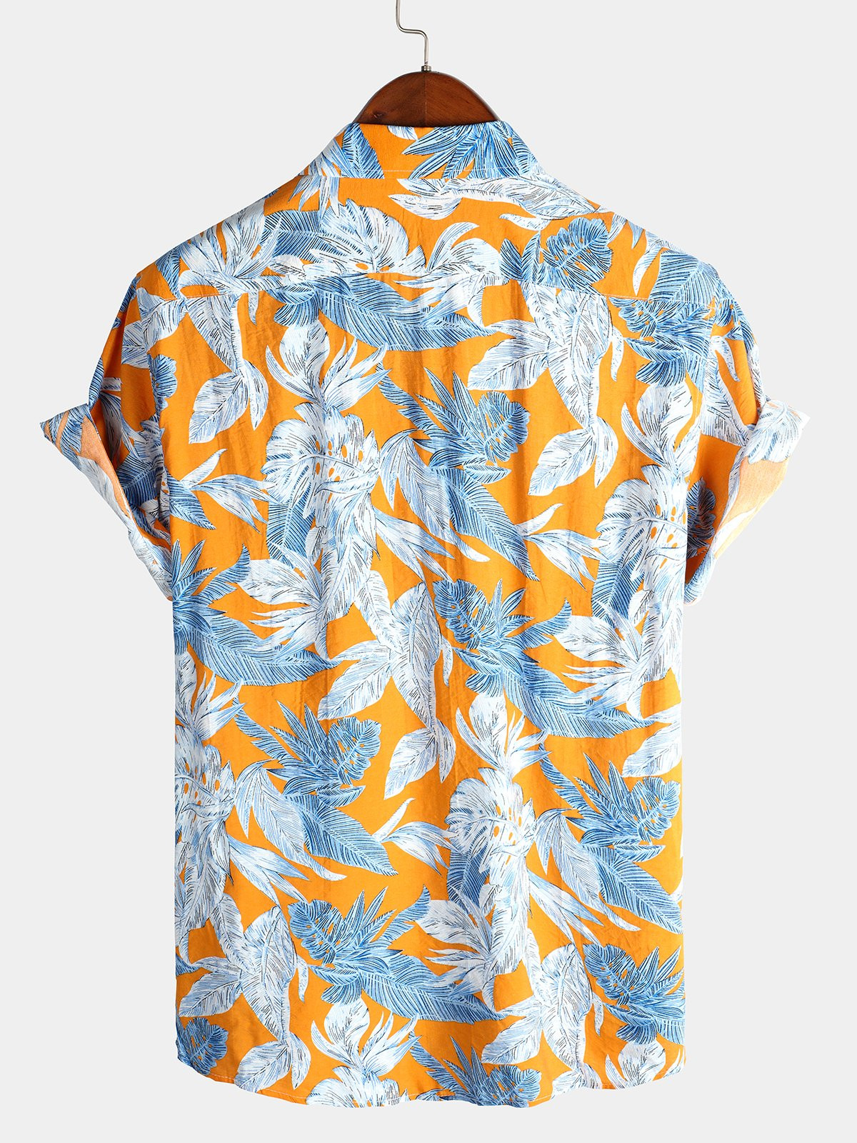 Mens Floral Holiday Cotton Shirt Hawaiian Shirt for Men Women