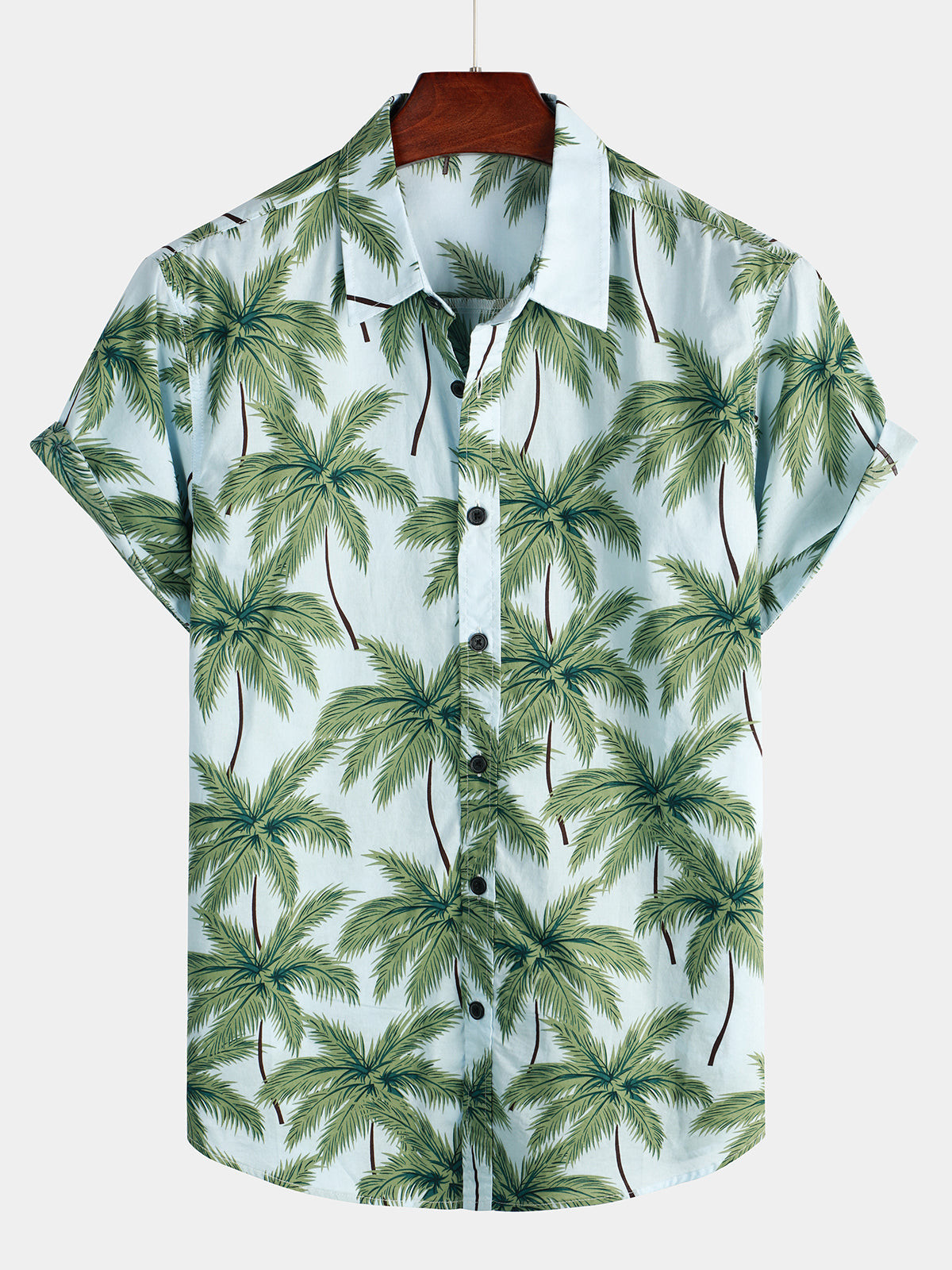 Mens Beach Casual Button Down Hawaiian Shirt