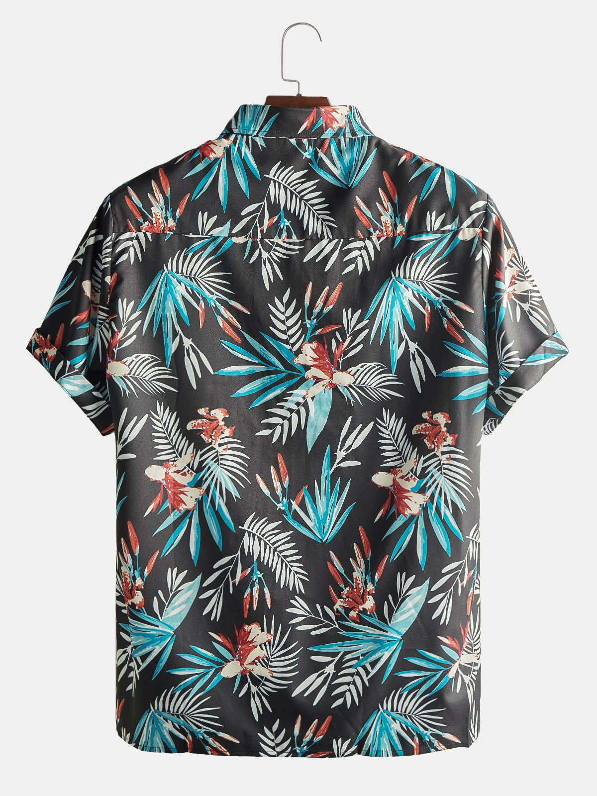 Palm Wave Summer Mens Hawaiian Shirt